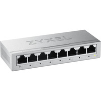 Zyxel GS-108BV5-EU0101F switch di rete Non gestito L2 Gigabit Ethernet (10/100/1000), Interruttore argento, Non gestito, L2, Gigabit Ethernet (10/100/1000)