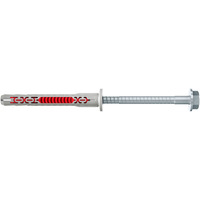 fischer Tassello a gambo lungo DuoXpand 8x80 FUS grigio chiaro/Rosso