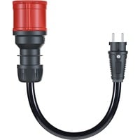 go-e Adattatore per Gemini flex 22 kW, CEE rosso trifase 32A > presa domestica Nero