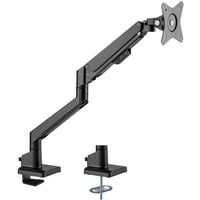 goobay Supporto singolo per monitor con molla a gas, Base per monitor Nero