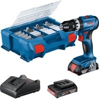 Bosch GSB 18V-45 1900 Giri/min Nero, Blu, Cordless blu/Nero, Cacciavite elettrico, Impugnatura a pistola, Nero, Blu, 1900 Giri/min, 500 Giri/min, 21 Nm