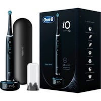 Braun iO Series 10 Adulto Spazzolino rotante-oscillante Nero, Spazzolino da denti elettrico Nero, Adulto, Spazzolino rotante-oscillante, Cura quotidiana, Pulito profondo, Cura gum, Sensibile, Sbiancante, Nero, 2 min, Rotondo