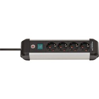Brennenstuhl Multipresa Premium Alu-Line 4 vie, Ciabatta Nero/alluminio