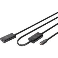 Digitus Cavo di prolunga attivo USB 3.2 Gen 1, connettore USB-C > presa USB-C Nero