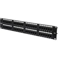 Digitus Pannello Patch Classe E, CAT 6 Nero, CAT 6, RJ-45, Nero, Acciaio galvanizzato, SECC, Acciaio, Montaggio a rack, 560 mm, 75 mm