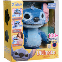Just Play Disney Stitch - Ultimate Stitch, Peluche animali Personaggio, 3 anno/i, Interattivo, Sonoro, Stilo AA, Batterie incluse