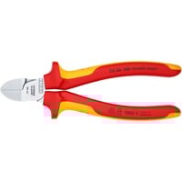 KNIPEX 70 26 160 Pinze da taglio diagonale pinza, Pinze di taglio Pinze da taglio diagonale, Acciaio al cromo vanadio, Plastica, Rosso/Arancione, 16 cm, 216 g