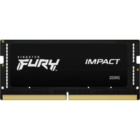 Kingston FURY FURY 16 GB 6000 MT/s DDR5 CL38 SODIMM Impact XMP, Memoria Nero, 16 GB, 1 x 16 GB, DDR5, 262-pin SO-DIMM, Nero