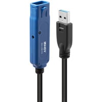 Lindy Prolunga attiva USB 3.0 Pro, Cavo di prolunga Nero/Blu