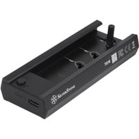 SilverStone TS16 Box esterno SSD Nero M.2, Disk enclosure Nero, Box esterno SSD, M.2, Serial ATA III, 10 Gbit/s, Collegamento del dispositivo USB, Nero