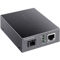 TP-Link TL-FC311B-20 convertitore multimediale di rete 1000 Mbit/s 1550 nm Modalità singola Nero 1000 Mbit/s, IEEE 802.3, IEEE 802.3ab, IEEE 802.3i, IEEE 802.3u, IEEE 802.3x, IEEE 802.3z, Gigabit Ethernet, 10,100,1000 Mbit/s, 1000 Mbit/s, SC