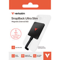 Verbatim SnapBack Ultra Slim SSD 1 TB, Disco a stato solido Nero