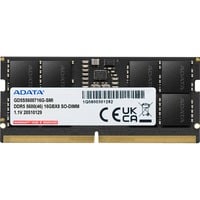 ADATA Gold memoria 32 GB 1 x 32 GB DDR5 5200 MT/s Nero, 32 GB, 1 x 32 GB, DDR5, 262-pin SO-DIMM