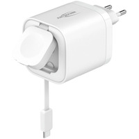 Ansmann Home Charger HC265PD con cavo e caricatore Apple Watch 5,8A 65W 2 porte, Caricabatterie bianco