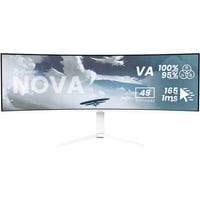 Arozzi Nova 49TUW165, Monitor di gioco bianco