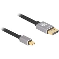 DeLOCK Cavo Mini DisplayPort > DisplayPort 1.4, 8K con HDR Nero/grigio