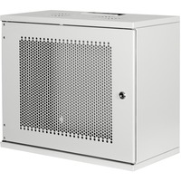 Digitus Alloggiamento a parete SOHO, smontato - 540 x 400 mm (L x P), IT armadio grigio chiaro, smontato - 540 x 400 mm (L x P), Da parete, 9U, 60 kg, Griglie, Grigio