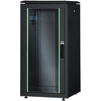 Digitus Armadio di rete Serie Unique - 600 x 1000 mm (L x P), IT armadio Nero, Rack indipendenti, 26U, 800 kg, Griglie, Nero