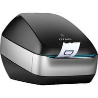 Dymo LabelWriter ™ Wireless, Stampante per etichette argento/Nero, Termica diretta, 600 x 300 DPI, Con cavo e senza cavo, Nero