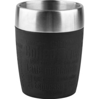 Emsa TRAVEL CUP tazza Nero Nero/in acciaio inox, Singolo, 0,2 L, Nero