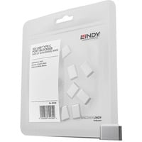 Lindy 40439 clip sicura USB tipo-C Bianco 10 pz, Castello USB tipo-C, Bianco, 10 pz, 10 g