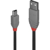 Lindy Cavo USB 2.0 Tipo A a Mini-B, Anthra Line grigio