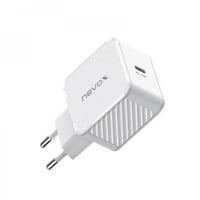 Nevox 45W SINGLE USB-C (PD) QC3.0 Caricatore GaN, Caricabatterie bianco