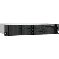 QNAP TS-855EU-8G server NAS e di archiviazione Armadio (2U) Intel Atom® C5125 8 GB DDR4 0 TB QuTS hero Nero NAS, Armadio (2U), Intel Atom®, C5125, 8 GB, DDR4