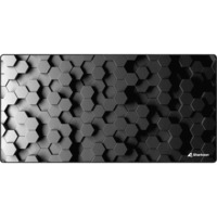 Sharkoon SKILLER SGP30 Big Hex Tappetino per mouse per gioco da computer Nero, Gioco mouse pad grigio chiaro/grigio scuro, Nero, Immagine, Gomma, Tessile, Barra appoggiaferro antiscivolo, Tappetino per mouse per gioco da computer