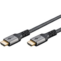 goobay Cavo HDMI Plus ad alta velocità con Ethernet, 4K @ 60Hz grigio