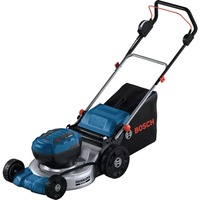 Bosch GRA 18V2-46 Tagliaerba a spinta Batteria Nero, Blu, Metallico, Rasaerba blu, Tagliaerba a spinta, 46 cm, 3 cm, 7 cm, 60 L, Trazione integrale