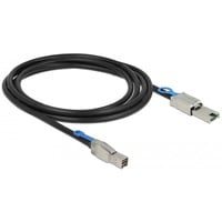 DeLOCK 2m, Mini SAS HD SFF-8644 - Mini SAS SFF-8088 Nero, Adattatore Nero, Mini SAS HD SFF-8644 - Mini SAS SFF-8088, 2 m, Mini SAS HD SFF-8644, Mini SAS SFF-8088, Maschio/Maschio, Nero