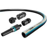 GARDENA Tubo EcoLine 13mm (1/2"), 20 metri, con parti del sistema, Tubo flessibile Nero/Beige