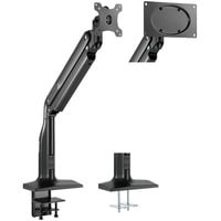 HAGOR 8702 supporto da tavolo per Tv a schermo piatto 109,2 cm (43") Nero Scrivania, Base per monitor Nero, Morsa, 18 kg, 43,2 cm (17"), 109,2 cm (43"), 100 x 100 mm, Nero