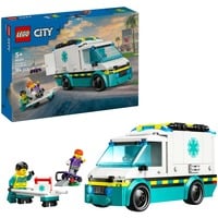 LEGO City Ambulanza di emergenza, Giochi di costruzione Set da costruzione, 5 anno/i, Plastica, 184 pz, 426 g