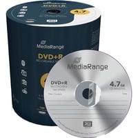 MediaRange MR443 DVD vergine 4,7 GB DVD+R 100 pz, Supporti vergini DVD DVD+R, Scatola per torte, 100 pz, 4,7 GB