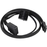 SilverStone CP10 0,5 m Cavi di alimentazione interni, Adattatore Nero, 0,5 m, Slimline SATA a 6 pin, Maschio, Maschio, Nero