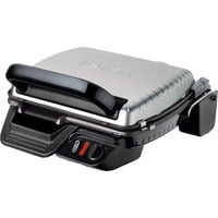 Tefal Ultra Compact 600 Classic GC3050, Come contattare con grill argento/Nero, Nero, Metallico, Titanio, Acciaio inossidabile, Rettangolare, Piastra, 600 cm², Coperchio incernieriato, Coperchio di chiusura