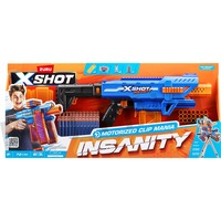 ZURU XSHOT Insanity Clip Mania, Blaster per freccette 