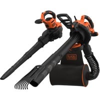 BLACK+DECKER BEBLV301-QS spazza foglie 3000 W Nero/Orange, Soffiatore a zaino, 206 km/h, 404 km/h, 268 m³/h, 72 L, Nero, Arancione