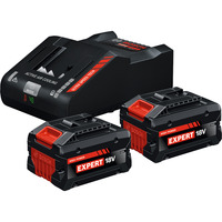 Bosch Set di avvio EXPERT 18V, 2x EXBA 18V-80 + caricabatterie EXAL18V-160 Nero