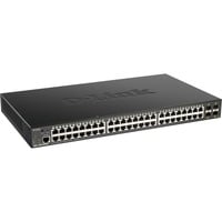 D-Link DGS-1250-52XMP Gestito L3 Supporto Power over Ethernet (PoE) Nero, Interruttore Gestito, L3, Supporto Power over Ethernet (PoE), Montaggio rack