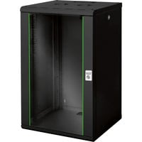 Digitus Alloggiamento a parete serie Unique - 600x600 mm (L x P), IT armadio Nero, Da parete, 20U, 100 kg, Lucchetti, 40 kg, Nero