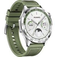 Huawei WATCH GT 4 3,63 cm (1.43") AMOLED 46 mm Digitale 466 x 466 Pixel Acciaio inox Wi-Fi GPS (satellitare), Smartwatch verde, 3,63 cm (1.43"), AMOLED, 32 GB, Wi-Fi, GPS (satellitare), 48 g