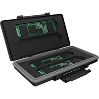 ICY BOX IB-AC620-M2 valigetta porta attrezzi Custodia rigida Nero Nero/grigio, Custodia rigida, EVA (Acetato del vinile dell'etilene), Silicone, 64 g, Nero