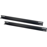 Inter-Tech 88887292 porta accessori Staffa di supporto, Rotaie di montaggio Nero, Staffa di supporto, Nero, 40 kg, 1U, 48,3 cm (19"), 42 mm