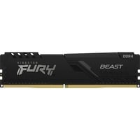 Kingston FURY FURY Beast 16GB 3600MT/s DDR4 CL18 DIMM Black, Memoria Nero, 16 GB, 1 x 16 GB, DDR4, 288-pin DIMM