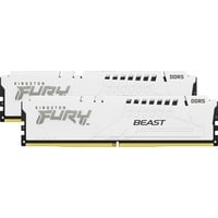 Kingston FURY FURY Beast 64 GB 5600 MT/s DDR5 CL40 DIMM (Kit da 2) White XMP, Memoria bianco, 64 GB, 2 x 32 GB, DDR5, 288-pin DIMM