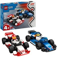 LEGO City Monoposto Williams Racing e Haas F1®, Giochi di costruzione Set da costruzione, 4 anno/i, Plastica, 92 pz, 199 g