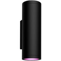 Philips Hue Philips Hue White and Color Ambiance Appear Lampada Smart a parete Up/Down Nero in Alluminio, Luce LED Nero, Philips Hue White and Color ambiance Appear Lampada Smart a parete Up/Down Nero in Alluminio, Illuminazione da parete da esterno, Nero, LED, Lampadina/e non sostituibile/i, Variabile, 2000 K
